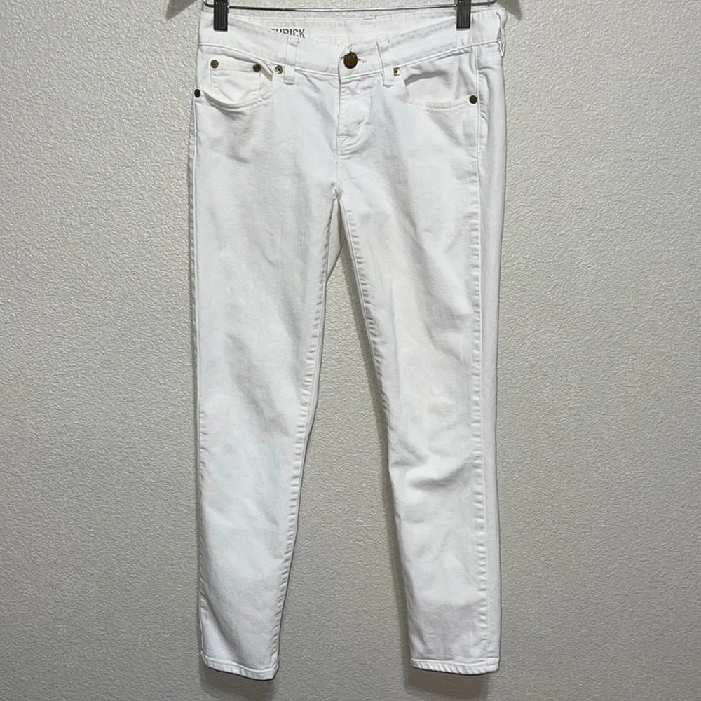 J Crew White Toothpick 26ankle Jeans